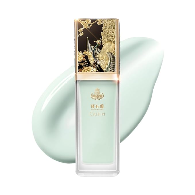 CATKIN Tinted Face Makeup Primer Base for Even Skin Tone, Color Neutralizing, Redness Reduction, Pore Blurring, Infused with Hyaluronic Acid, Soothing and Calming for Sensitive Skin-BrightBean Baby