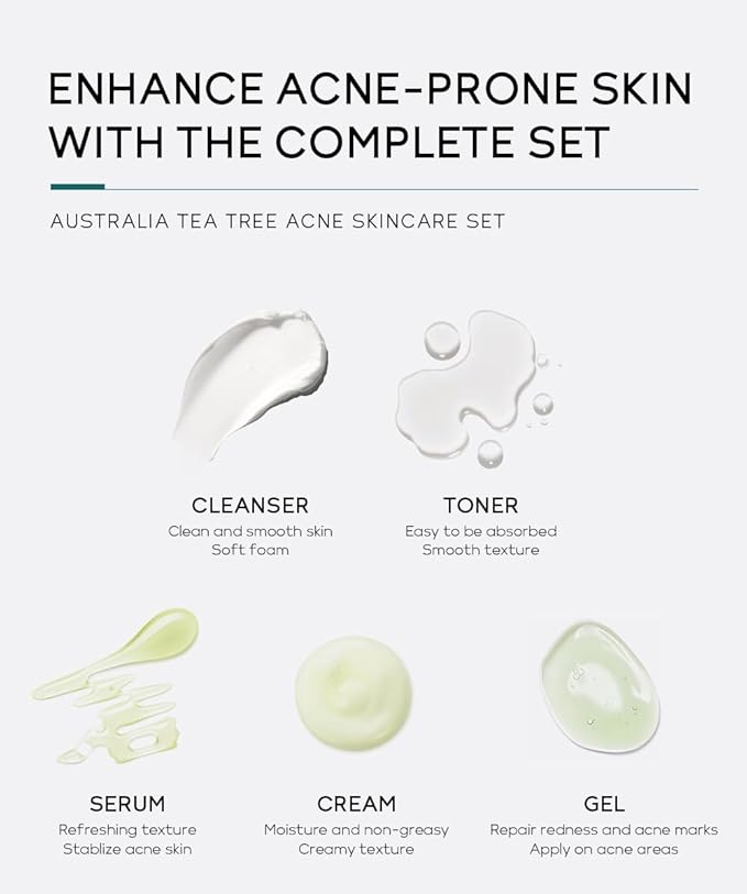 Vitamin C 5-Piece Skincare Set with Cleanser, Toner, Serum, Eye Cream and Face Cream for Skin Brightening skin care set skincare gift set skin care set for Unisex Adult (skincare kit)-BrightBean Baby