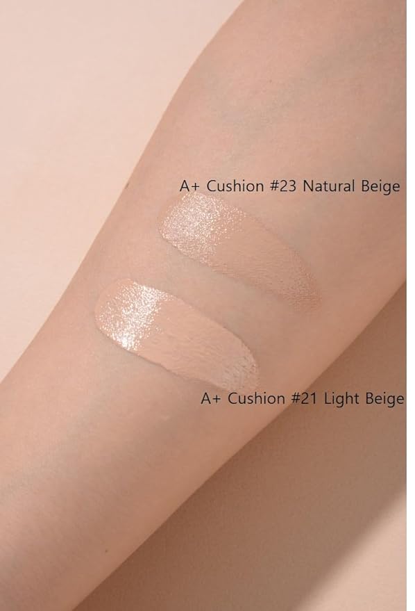 TROIAREUKE A+ Cushion Foundation (Shade 21) I Natural Coverage Foundation Makeup, Moisturizing Finish for Sensitive, Oily, Combination Skin, Skin Care Cushion I Korean Aesthetic Makeup-BrightBean Baby