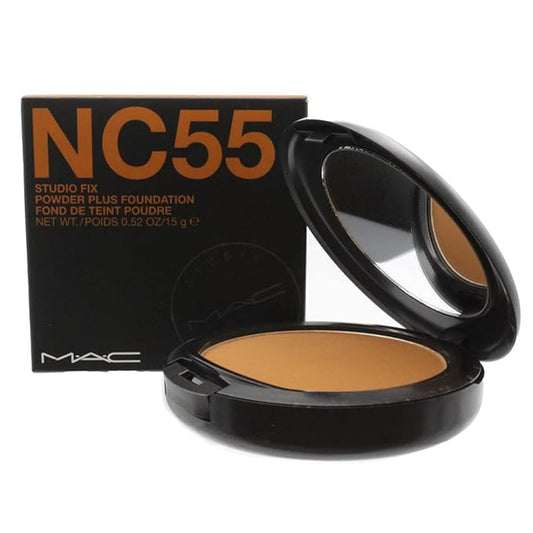 M.A.C Studio Fix Powder Plus Foundation NC55, 0.52 Ounce-BrightBean Baby