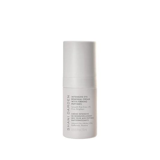 SHANI DARDEN Intensive Eye Renewal Cream, Hydrating Under Eye Cream for Dark Circles, Fine Lines, Wrinkles & Crows Feet with Niacinamide, Shea Butter & Ceramide, Crease-Free & Makeup-Ready, 0.50 fl oz-BrightBean Baby
