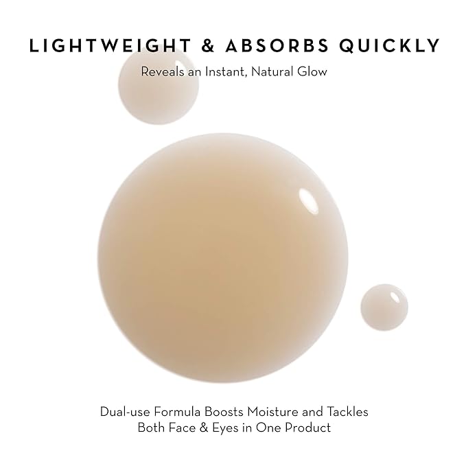 Face & Eye Serum - Dual-Use Formula to Lift, Reduce Puffiness and Even Tone, Wild-Foraged Botanicals, Vegan, Dermatologist Tested, EWG Verified, 15ml-BrightBean Baby