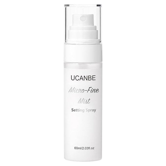 UCANBE Dewy Setting Spray for Makeup, Long Lasting Hydrating Make Up Finishing Spray for Face, Micro-Fine Mist Fixing Spray for Dewy Glow Finish, Lightweight & Waterproof for up to 16 Hours Wear-BrightBean Baby