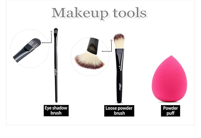 All-in-One Makeup Gift Set Travel Makeup Kit Complete Starter Makeup Bundle Lipgloss Lipstick Concealer Blushes Powder Eyeshadow Palette Cosmetic Palette for Teen Girls & Adults #5-BrightBean Baby