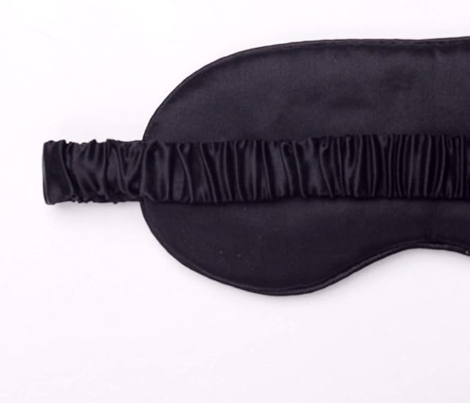 Silk Sleep Mask Light Blocking Luxury 100% Mulberry 19mm Silk Eye Mask Eye Cover Blindfold Ultra Soft Light & Comfy Anti Aging Skin Care with Travel Bag Gift Package-BrightBean Baby