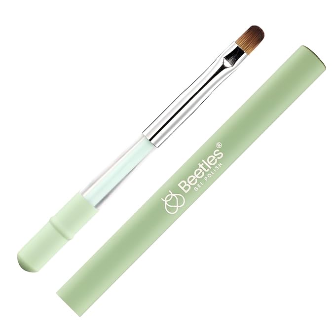 Beetles Nail Art Brushes, Clean Up Brush Gel Polish Nail Art Design Pen Painting Tools Fingernail Brush Nail Cleaning Brush Nail Art Liner Brush and Nail Dotting Pen Salon Diy at Home-BrightBean Baby