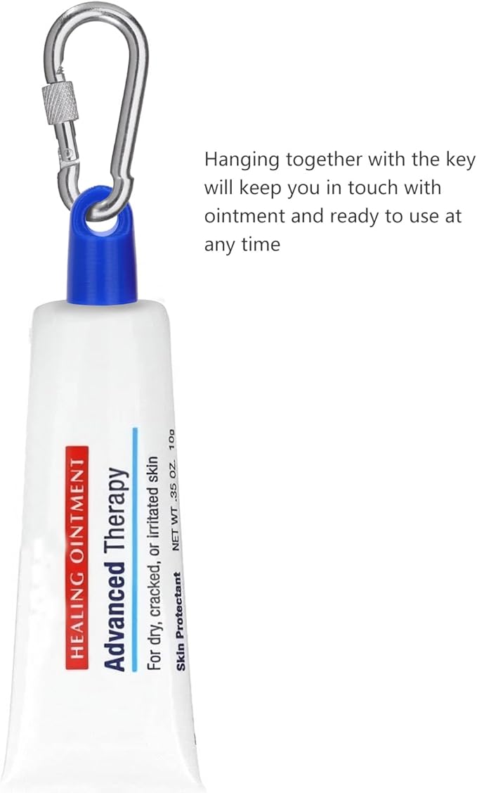 Keychain Cap For Aquaphor Healing Ointment 0.35 Ounce Tubes,4 Pack Portable Lid Cap Suitable For Travel And Outings-BrightBean Baby