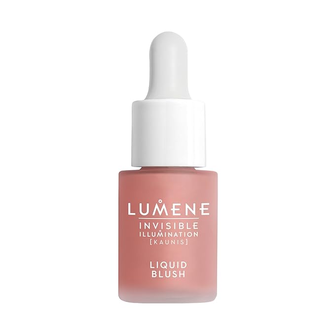 Lumene Invisible Illumination Liquid Blush Pink Blossom - Dewy Makeup Cheek Tint with Luminizing Pigments for Hydrated Glowing Skin - Weightless Liquid Blush for Cheeks (0.5 Fl Oz)-BrightBean Baby