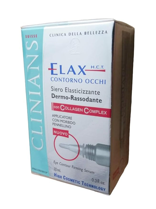 Suisse Clinica Della Bellezza Elax HCT Collagen Complex Eye Contour Firming Serum From Italy, 0.3 Oz.-BrightBean Baby