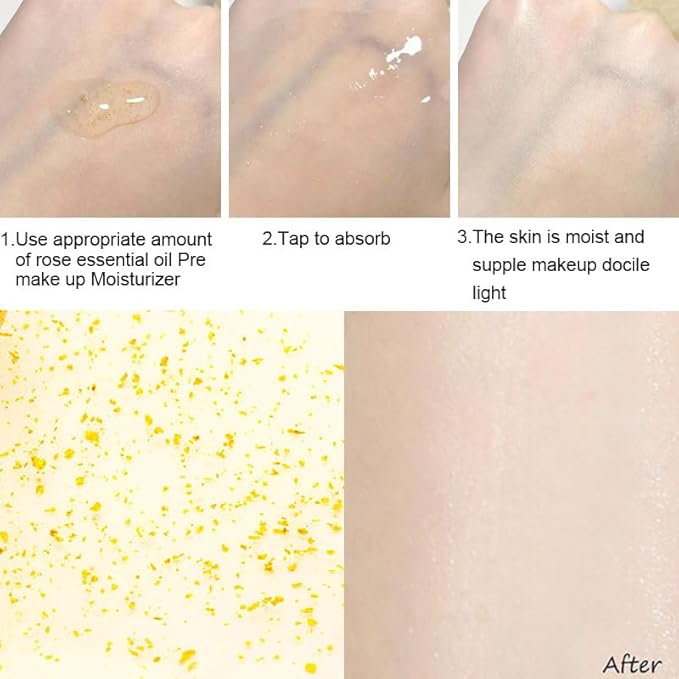 Liquid Primer Set Matte Liquid Full Coverage Oil Control Breathable Invisible Cover Concealer Primer with Face Primer, Makeup Sponge-BrightBean Baby