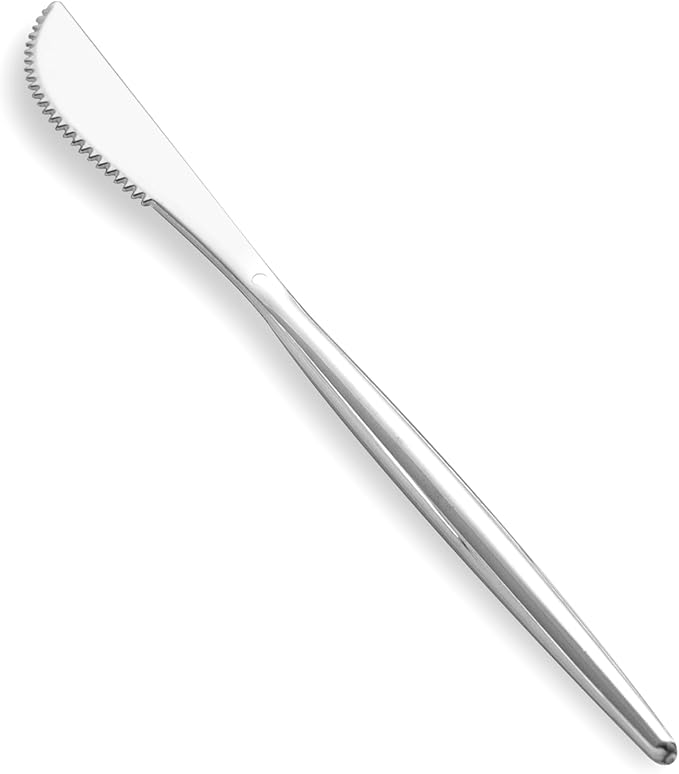 SUT 600PCS Heavy Duty Disposable Silverware - Includes 200 Knives, Forks and Spoons - Silver Plastic Utensils Set for Party/Wedding