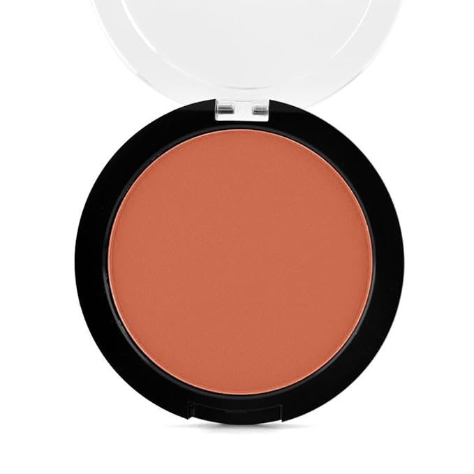 Palladio Matte Blush, Brushes onto Cheeks Smoothly, Soft Matte Look and Even Finish, Flawless Velvety Coverage, Effortless Blending Makeup, Flatters the Face, Convenient Compact, Tipsy-BrightBean Baby