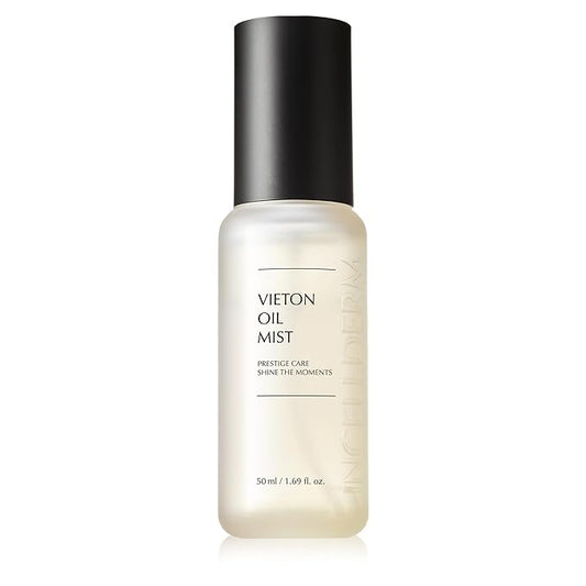 INCELLDERM Riman Vieton Oil Mist | 50ml | Bi-Phasic Hydration with Camellia Seed Oil & Seaberry Water | Korean Skincare Mist for Moisture, Balance & Radiance | Natural Facial Spritz Moisturizer-BrightBean Baby