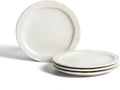 Stone Lain Oasis 4-Piece Salad Plate Set Stoneware, White