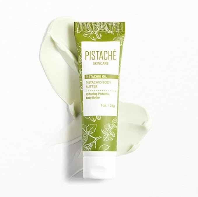 Pistaché Skincare Pistachio Oil 5-Pc Mini Collection (Travel) + Body Butter, Hand Cream, Biscotti Perfume, Eye Cream & Face Moisturizer + Hydrates and Nourishes + Vitamin E + Antioxidant Protection-BrightBean Baby