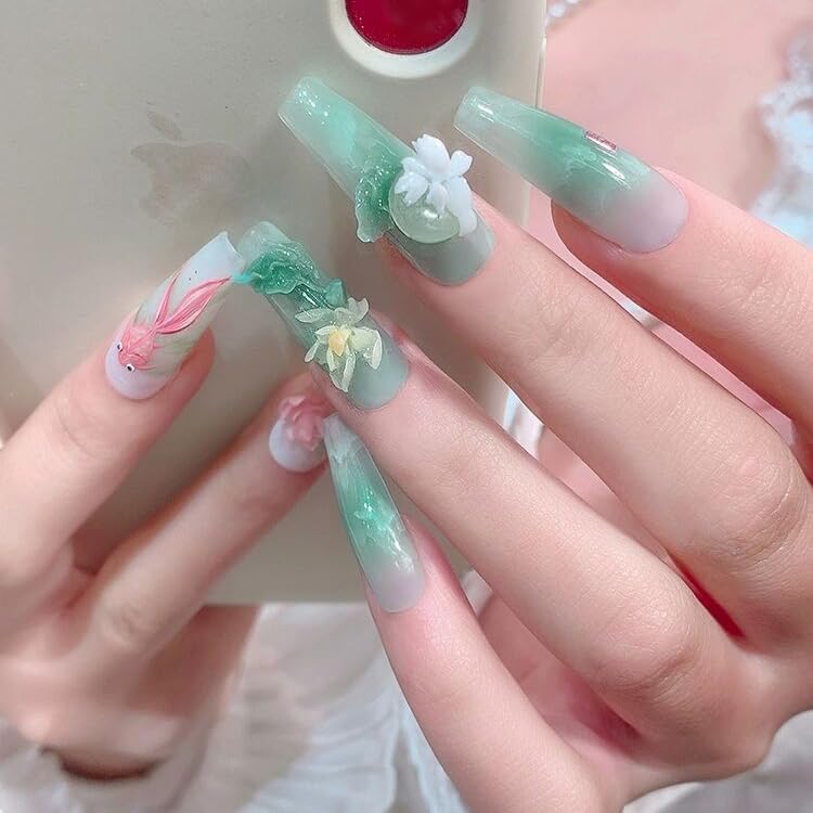 3D Lotus Flower Nail Art Silicone Molds Classic Floral Lotus Leaf Carving Template Resin Mould Nail Tool for Women Girls Manicure DIY Design-BrightBean Baby