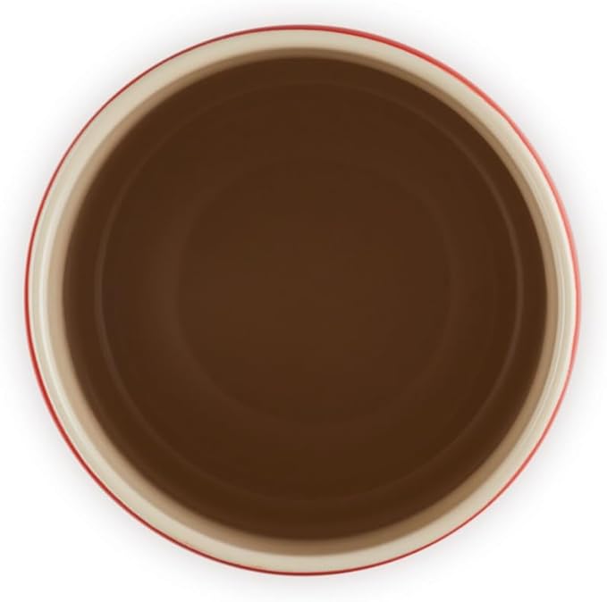 Le Creuset Signature Salt Cellar and Storage Canister with Wood Lid, 26 oz., Cerise