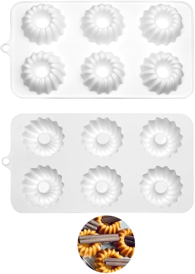 mostsom Silicone Mold Savarin Chocolate Molds Star Mountain Mousse Cake Mold DIY Bakeware Molds (A_8.88x4.68x0.8 inch)