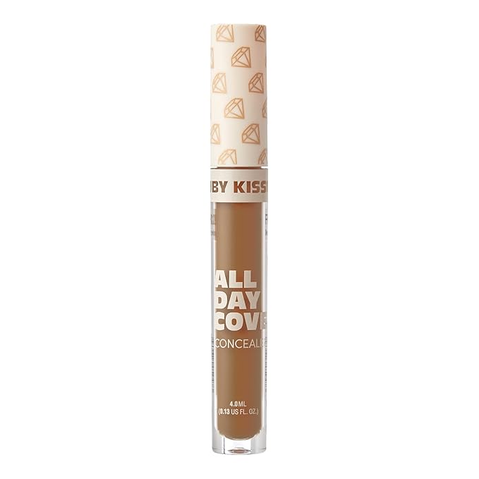 Ruby Kisses All Day Concealer Lightweight Full Coverage Multi-Use Concealer 0.13 Fl Oz (Deep Honey)-BrightBean Baby