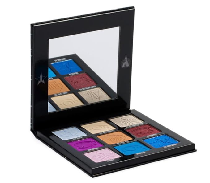 Jeffree Star Cosmetics Weirdo Mini Palette + Mini Controversy & Black Jeffree Star Approved Mascara Bundle of 3, Red-BrightBean Baby