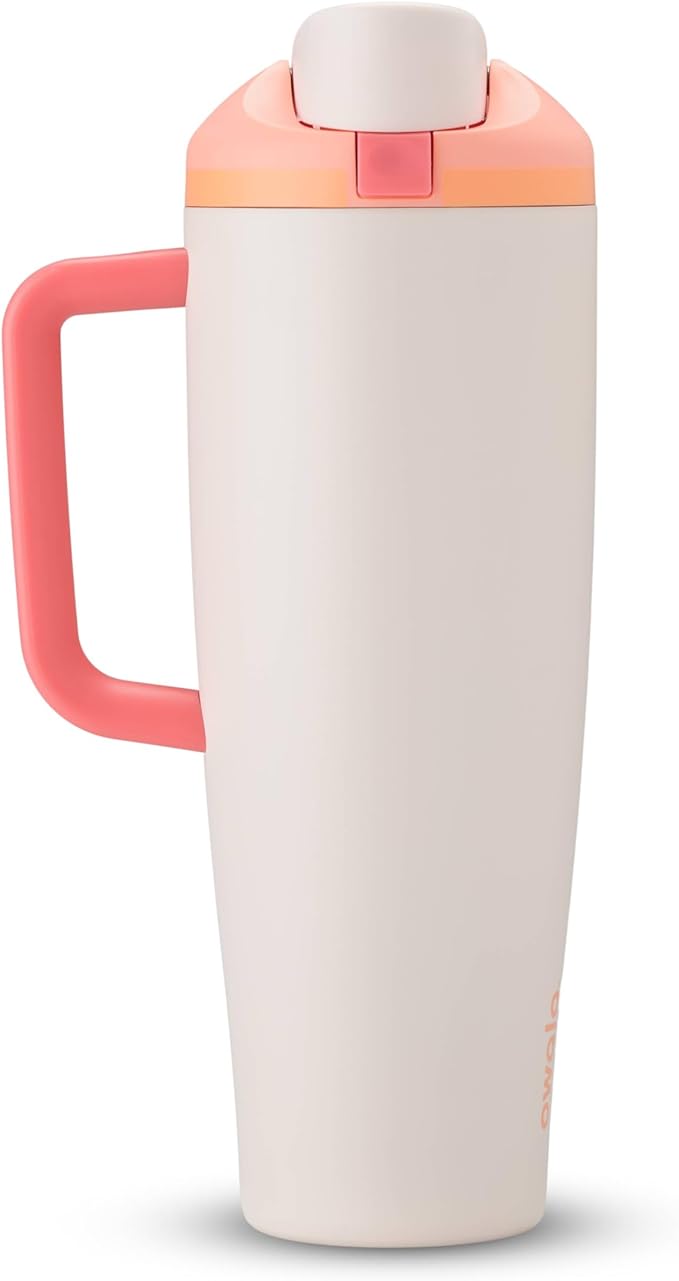 Owala FreeSip Tumbler - Stainless Steel-40-oz.-Orange/Tan(Sparkling Sherbet) (Pack of 6)