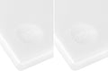 CURTA 2 Pack Cutting Boards for Kitchen, 20" x 14" x 0.5" White Coded Plastic Commercial Chopping Board with Anti Slip Surface Dishwasher Safe