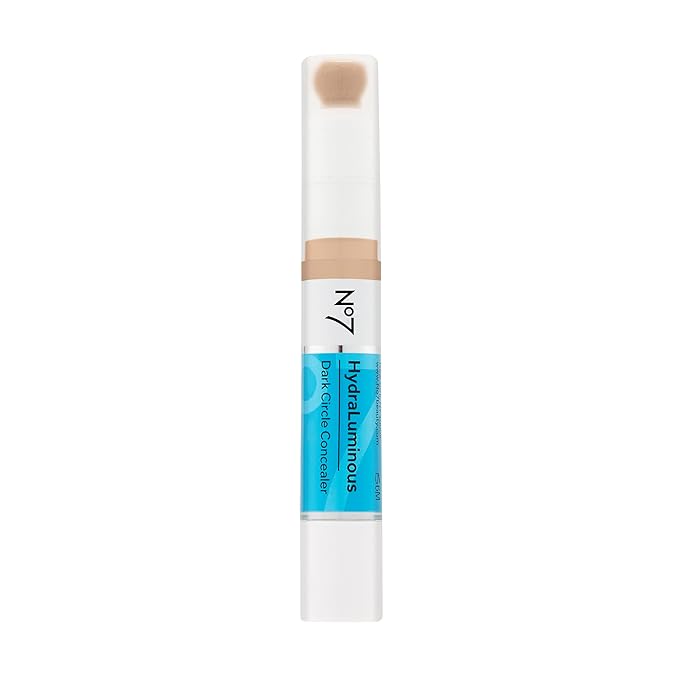 No7 Hydraluminous Concealer - Shade 3 - Full-Coverage Under Eye Concealer for Dark Circles with Caffeine & Ceramides - Hydrating & Brightening Concealer for Dark Under Eye Area (3.9ml)-BrightBean Baby