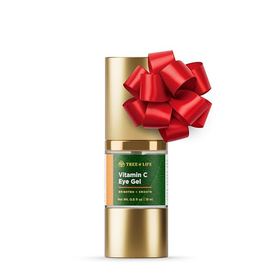 Tree of Life Beauty Anti-Aging Eye Treatment Gel Cream to Hydrate Dark Circles and Reduce Puffiness, Bags and Wrinkles, Vitamin C-BrightBean Baby