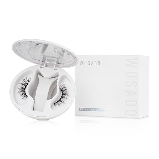 Magnetic Eyelashes with Applicator Kit, No.17 Ice Black, Reusable Magnetic Lashes without Eyeliner, Glue-free False Lashes, Waterproof, Lightweight, Suit for Heavy Makeup-BrightBean Baby