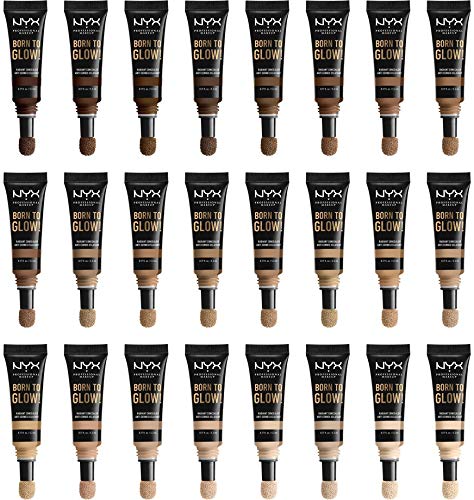 NYX PROFESSIONAL MAKEUP Born To Glow Radiant Concealer, Medium Coverage - Cappuccino-BrightBean Baby