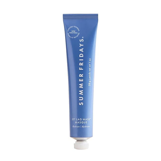 Summer Fridays Jet Lag Mask Mini - Hydrating Face Moisturizer + Mask - Enriched with Hyaluronic Acid, Niacinamide, Glycerin + Antioxidants Helps Nourish Skin for a Renewed + Radiant Complexion (1 Oz)-BrightBean Baby