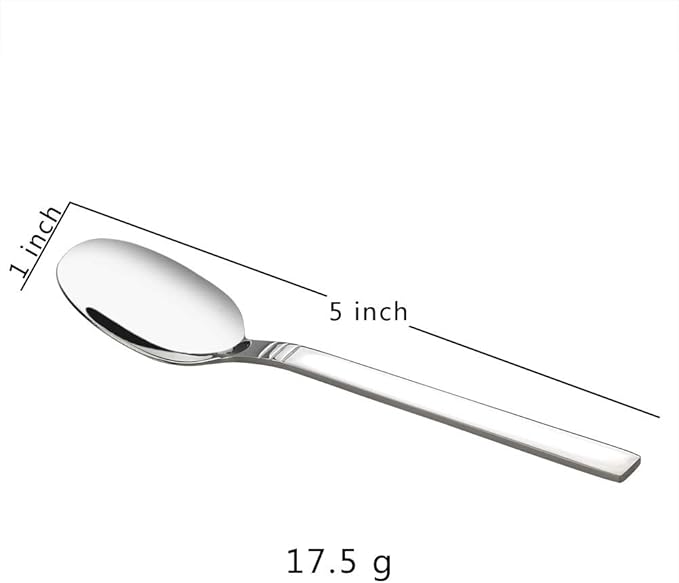 12-Piece Stainless Steel Coffee Spoons, Small Espresso Spoon, Mini Spoon