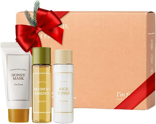 [I'm from] Miniature Set, Rice Toner, Mugwort Essence, Honey mask, Gifts for Women, Travel Essentials, Stocking Stuffers-BrightBean Baby