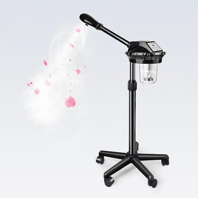 Professional Face Steamer, Adjustable Height and Angle, Facial Steamer Clean Skin Firming Pores and Moisturizing Suitable for a Beauty, Spa, at Home-BrightBean Baby