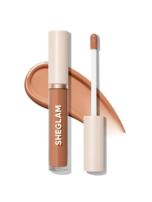 SHEGLAM 12HR Full Coverage Concealer Matte Finish Concealer Stick for Under Eye and Dark Circles - Chestnut-BrightBean Baby