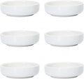 Selamica Soy Sauce Dish, 2.5 oz Ceramic Dipping Bowls Set of 6, 3.3 Inch Pinch Bowls, Mini Bowls for Side Dish, Condiment, Ketchup, Sushi, BBQ, White