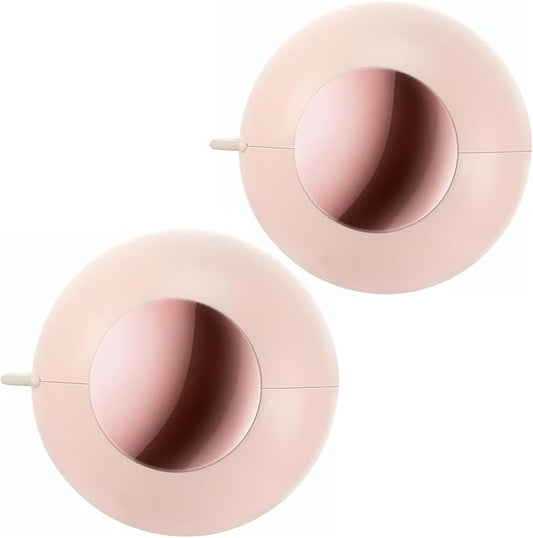 Washable Reusable Gel Lint Roller for Pet Hair, Tecogue Portable Dog Cat Pet Hair Remover for Clothes, Laundries, Sticky Cleaner, Dust Fuzz Fur for Travel Household (Pink-2pcs)-BrightBean Baby