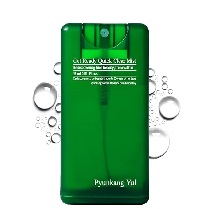 Pyunkang Yul PKY Ultimate Get Ready Quick Clear Mist for Sensitive Skin, Intensely Calms & Soothes Redness with Cica & Tea Tree, Compact size, Korean Skincare (0.51 Fl. oz, 15ml)-BrightBean Baby