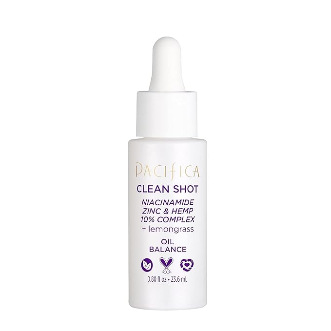 Pacifica Clean Shot Niacinamide Zinc and Hemp 10 Percent Complex Unisex 0.8 oz-BrightBean Baby