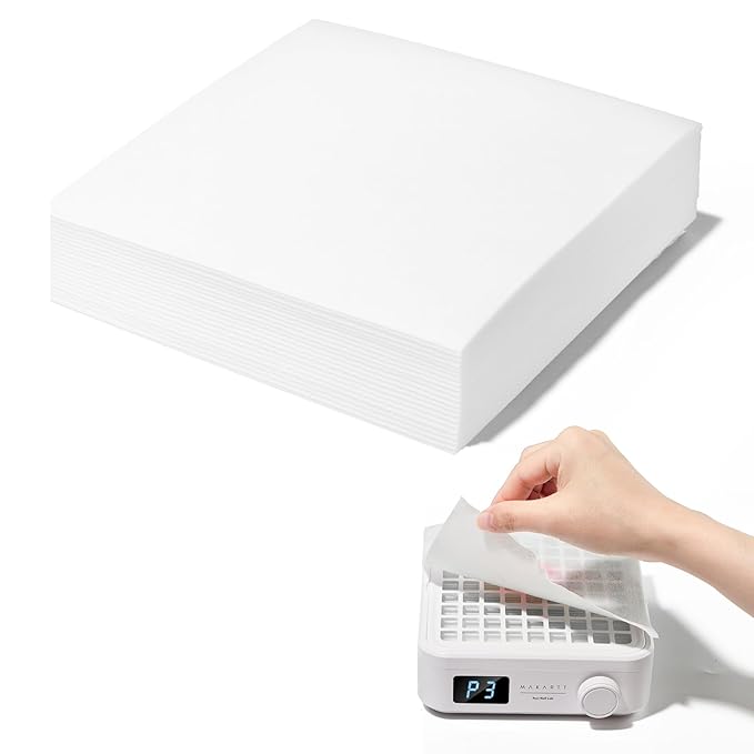 Makartt Nail Dust Collector Filter Paper – 100 Sheets Disposable Nail Dust Filters for Nail Dust Collector Machines, Nail Vacuum Dust Collector Nail Salon Supplies & Accessories White-BrightBean Baby