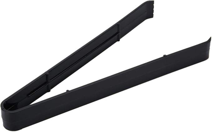 24 Pieces Plastic Salad Tongs, Black Kitchen Serving Tongs, 9 Inch Disposable Utensils Set, Perfect for Buffets and BBQ, Food Safe Material (24, Black)