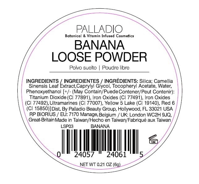 Palladio 4 Ever+Ever Mattifying Loose Setting Powder (Banana Powder)-BrightBean Baby