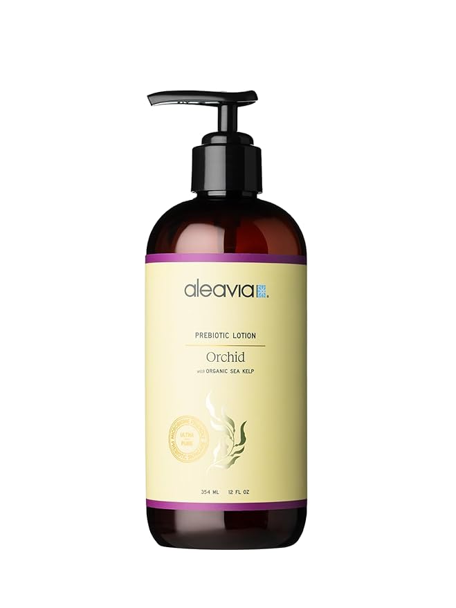 Aleavia Orchid Prebiotic Body Lotion – Lightly Scented, All-Natural Moisturizing Body Lotion with Organic Essential Oils for Soft, Smooth Skin – 12 Oz-BrightBean Baby