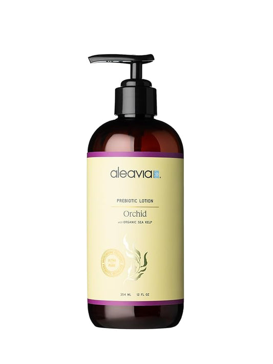 Aleavia Orchid Prebiotic Body Lotion – Lightly Scented, All-Natural Moisturizing Body Lotion with Organic Essential Oils for Soft, Smooth Skin – 12 Oz-BrightBean Baby