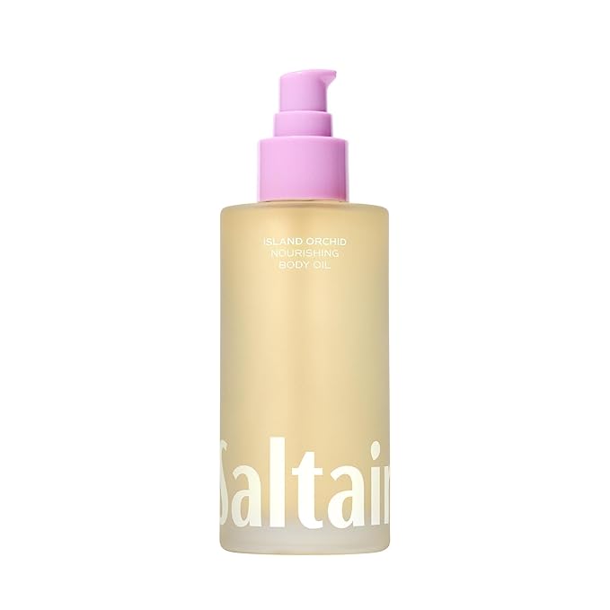 Saltair Body Oil. Luxurious Island Orchid After Shower and Bath Oil Moisturizer for Women. Botanical, Non-Greasy, and Well-Absorbing Lotion for Hydrating Dry Skin. 4oz Pump Bottle-BrightBean Baby