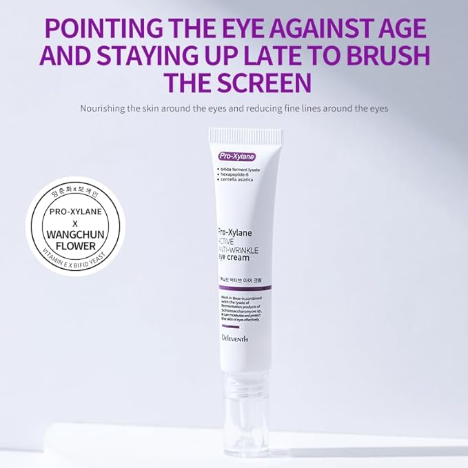 Korea Active Anti-Wrinkle Eye Cream 20g / Anti-Aging, Fade Fine Lines, Remove Dark Circles, Moisturizing and Repair Eye Skin, Prevent New Wrinkles, Rejuvenate and Tighten Delicate Eye Area-BrightBean Baby