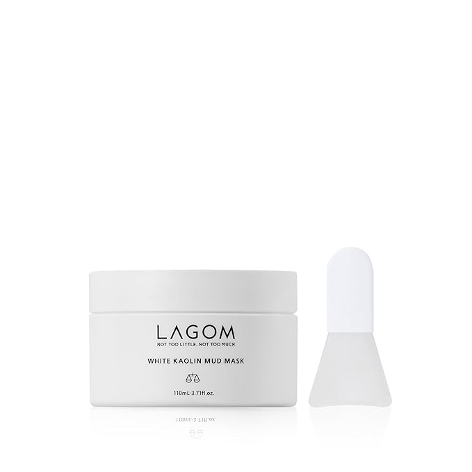 LAGOM White Kaolin Mud Mask for Blackhead Care, Purifying Pore, Dermatologically Tested, for Makeup Boosting 3.3 Fl Oz-BrightBean Baby