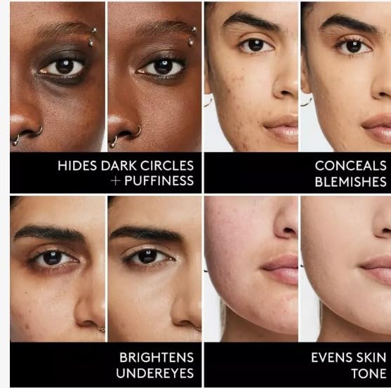 'Fenty Beauty by Rihanna We're Even Hydrating Longwear Waterproof Concealer - Your Skincare-Powered Solution to Dark Circles and Puffiness 0.30 oz / 9 ml (160W -light with warm peach undertones)-BrightBean Baby