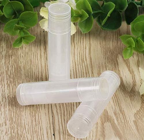 12 Pieces Clear Plastic Empty Lip Balm Tubes Containers DIY Lip Balm Lip Gloss Tube Pipe Bottle-BrightBean Baby