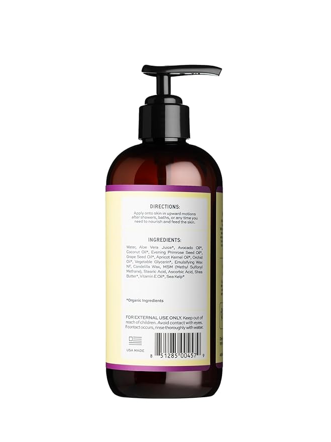 Aleavia Orchid Prebiotic Body Lotion – Lightly Scented, All-Natural Moisturizing Body Lotion with Organic Essential Oils for Soft, Smooth Skin – 12 Oz-BrightBean Baby